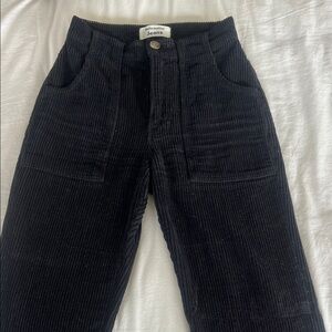 Reformation Black Corduroy Jeans